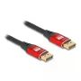 DeLOCK DisplayPort Cable 8K 60 Hz 1 m red metal