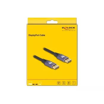 DeLOCK DisplayPort Cable 8K 60 Hz 2 m lila metal