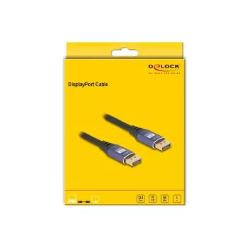 DeLOCK DisplayPort Cable 8K 60 Hz 3 m lila metal
