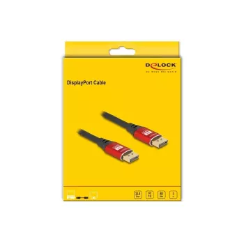 DeLOCK DisplayPort Cable 8K 60 Hz 3 m red metal