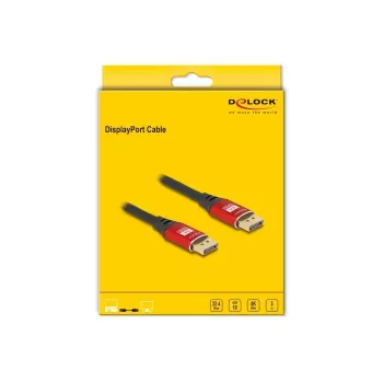 DeLOCK DisplayPort Cable 8K 60 Hz 5 m red metal