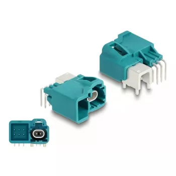 DeLOCK HDMTD single Powerpin plug angled for PCB 90° Female