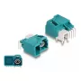 DeLOCK HDMTD single Powerpin plug angled for PCB 90° Female