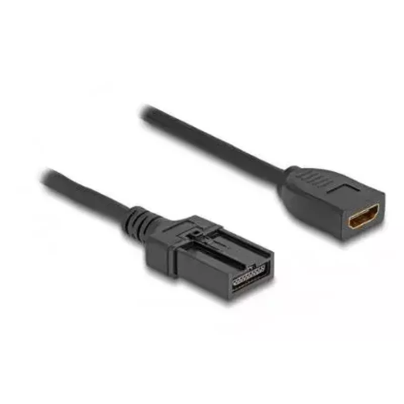 DeLOCK HDMI Automotive cable HDMI-A female to HDMI-E male 3 m 4K 60 Hz