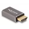DeLOCK HDMI Adapter male to female 8K 60 Hz grey metal