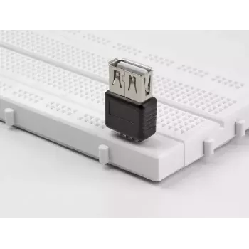 DeLOCK Adapter USB 2.0 Type-A female to 4 pin Black Silver 5V