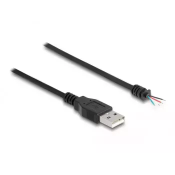 DeLOCK USB 2.0 Type-A male to 4 x open wires 1 m black