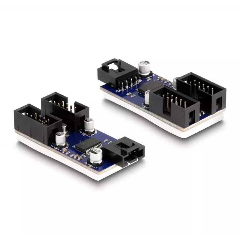 DeLOCK USB 2.0 pin header male Hub 2 Port Black Blue