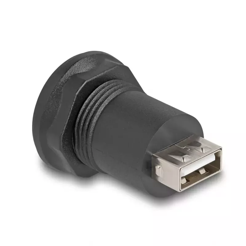 DeLOCK USB 2.0 Type Mini-B to USB 2.0 Type-A built-in connector black