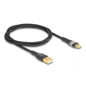 USB 2.0 Cable DeLOCK 80760 Type-A male to Type-C male 60 W 1 m