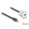 USB cable DeLOCK 88186 0.3 m Mini-USB B Black Silver