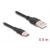 USB cable DeLOCK 81225 0.5m USB A USB C Black
