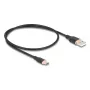USB cable DeLOCK 81225 0.5m USB A USB C Black