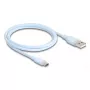 DeLOCK USB cable USB 2.0 1 m USB A USB C Blue 81222