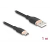 DeLOCK USB cable USB 2.0 1 m USB A USB C Black