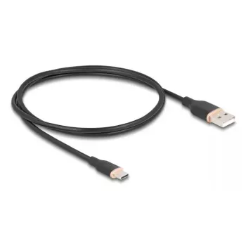 DeLOCK USB cable USB 2.0 1 m USB A USB C Black