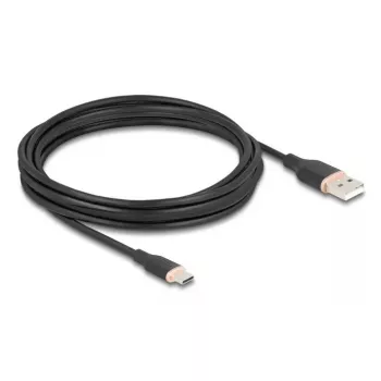 DeLOCK USB Cable USB 2.0 4m USB A USB C Black 81228