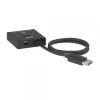DisplayPort 2‑in‑1 Bi‑directional Switch CLUB3D CSV-1009 — 2x DisplayPort outputs, 8K@60Hz, black