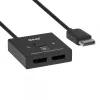 DisplayPort 2‑in‑1 Bi‑directional Switch CLUB3D CSV-1009 — 2x DisplayPort outputs, 8K@60Hz, black