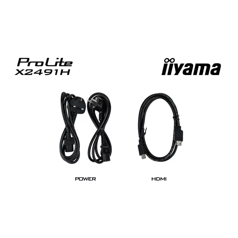 Computer monitor IIYAMA ProLite X2491H-B1 23.8 inch (60.5 cm) IPS LCD Full HD 1920×1080 Matt Black, VESA