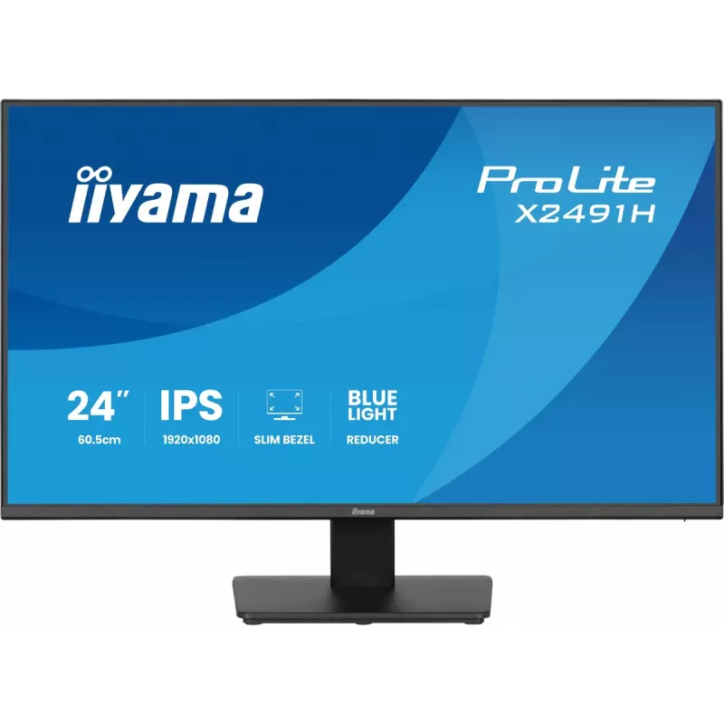 Computer monitor IIYAMA ProLite X2491H-B1 23.8 inch (60.5 cm) IPS LCD Full HD 1920×1080 Matt Black, VESA