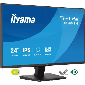 Computer monitor IIYAMA ProLite X2491H-B1 23.8 inch (60.5 cm) IPS LCD Full HD 1920×1080 Matt Black, VESA