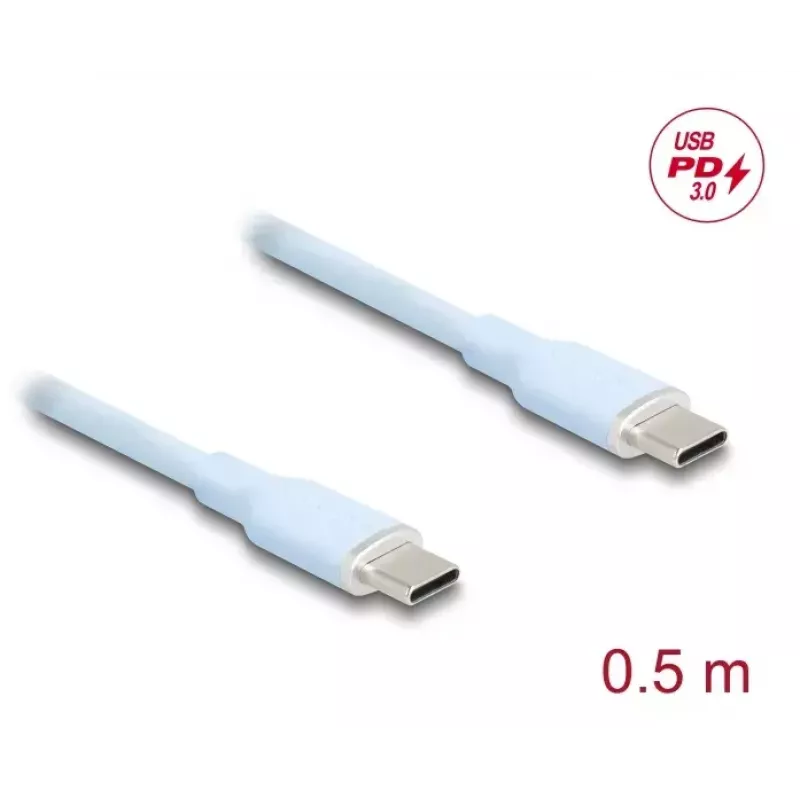USB Cable DeLOCK 81233 USB 2.0 0.5m USB C Blue