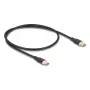 DeLOCK USB Cable USB 2.0 0.5m USB C Black 81237