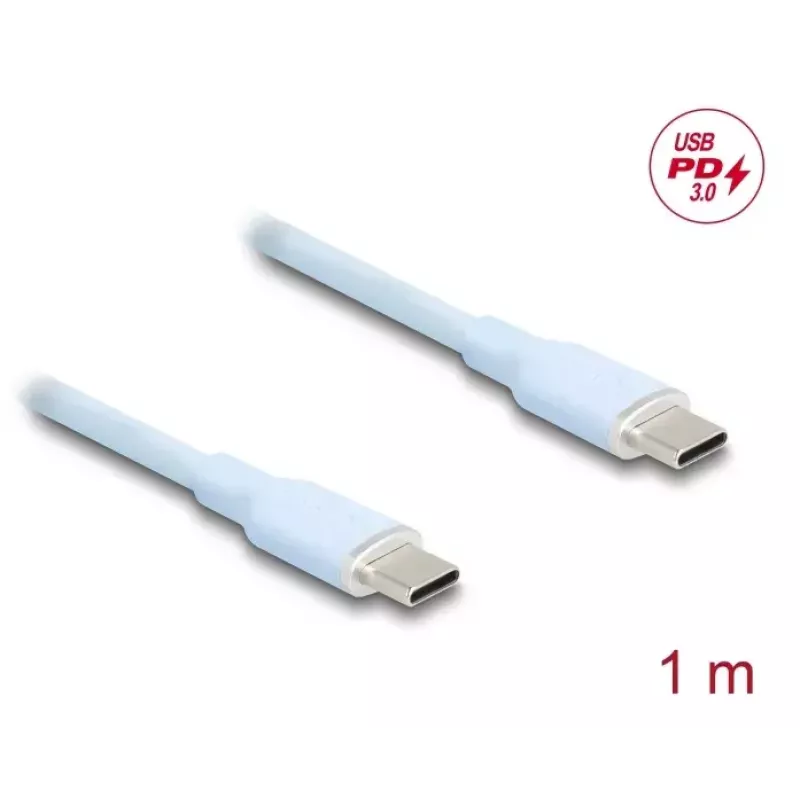 USB Cable DeLOCK 81234 USB 2.0 1m USB C Blue