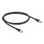DeLOCK USB Cable USB 2.0 1m USB C Black 81238