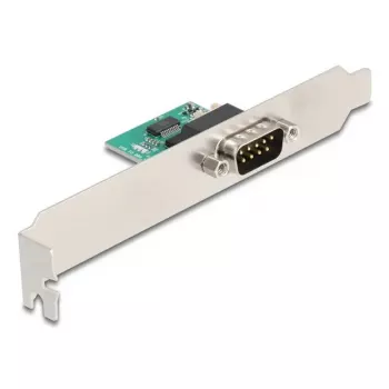 DELOCK 90582 USB 2.0 to RS-232 serial converter/repeater/isolator, FTDI FT231XS, green stainless steel
