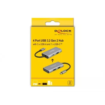 USB Hub DeLOCK External USB 10 Gbps USB Type-C Hub 63261