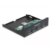 DeLOCK Internal 3.5 inch USB 3.2 Gen 1 Hub 4 port Black