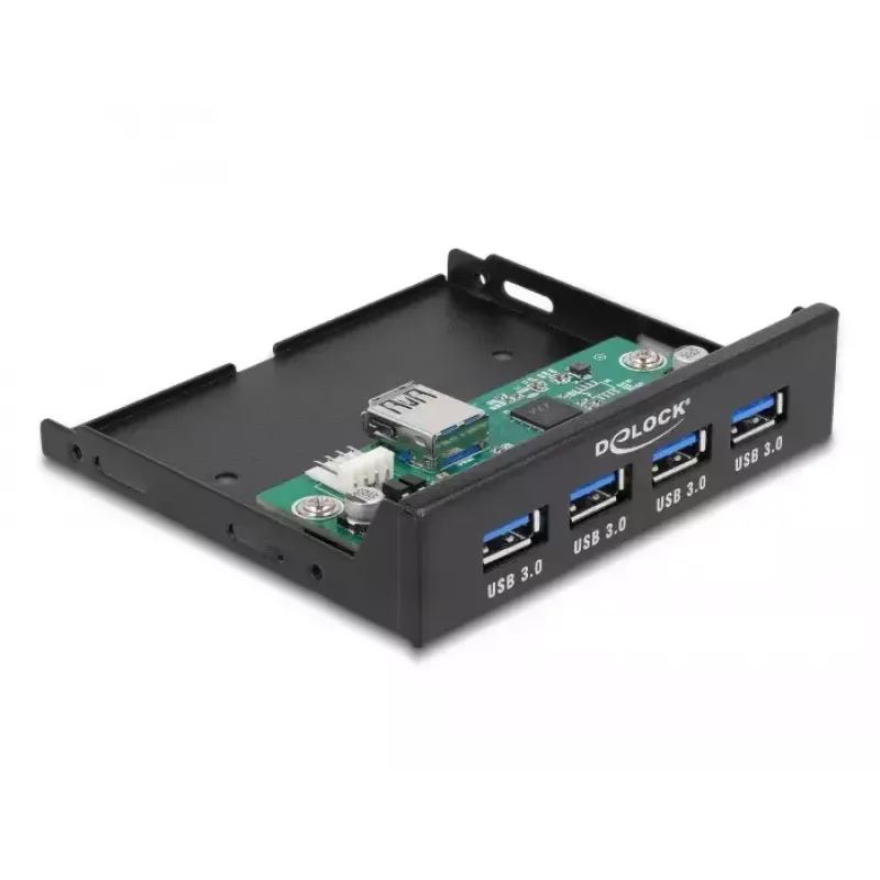 DeLOCK Internal 3.5 inch USB 3.2 Gen 1 Hub 4 port Black