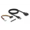 DeLOCK Internal 3.5 inch USB 3.2 Gen 1 Hub 4 port Black