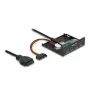 DeLOCK Internal 3.5 inch USB 3.2 Gen 1 Hub 4 port Black