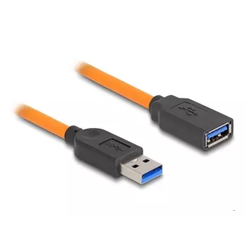 DeLOCK USB Cable USB Type-A male to female 5 Gbps 1 m orange