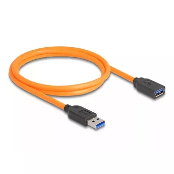 DeLOCK USB Cable USB Type-A male to female 5 Gbps 1 m orange