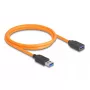DeLOCK USB Cable USB Type-A male to female 5 Gbps 1 m orange