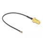 Coaxial Cable DeLOCK 12654 0.1m RP-SMA MHF 4L LK Black