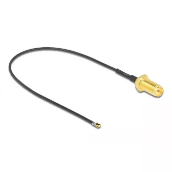 Coaxial Cable DeLOCK 12656 0.2 m RP-SMA MHF 4L LK Black