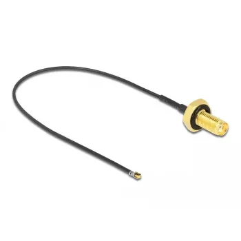 Coaxial Cable DeLOCK 12663 0.2 m SMA MHF 4L LK Black