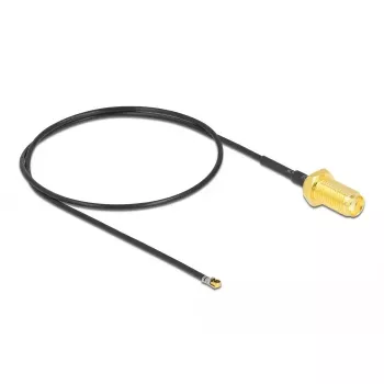 Coaxial Cable DeLOCK 12664 0.35m SMA MHF 4L LK Black