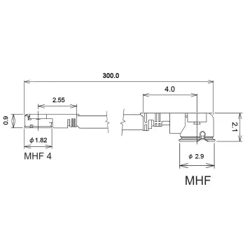 Coaxial Cable DeLOCK 89649 0.3m MHF I-PEX MHF IV HSC MXHP32