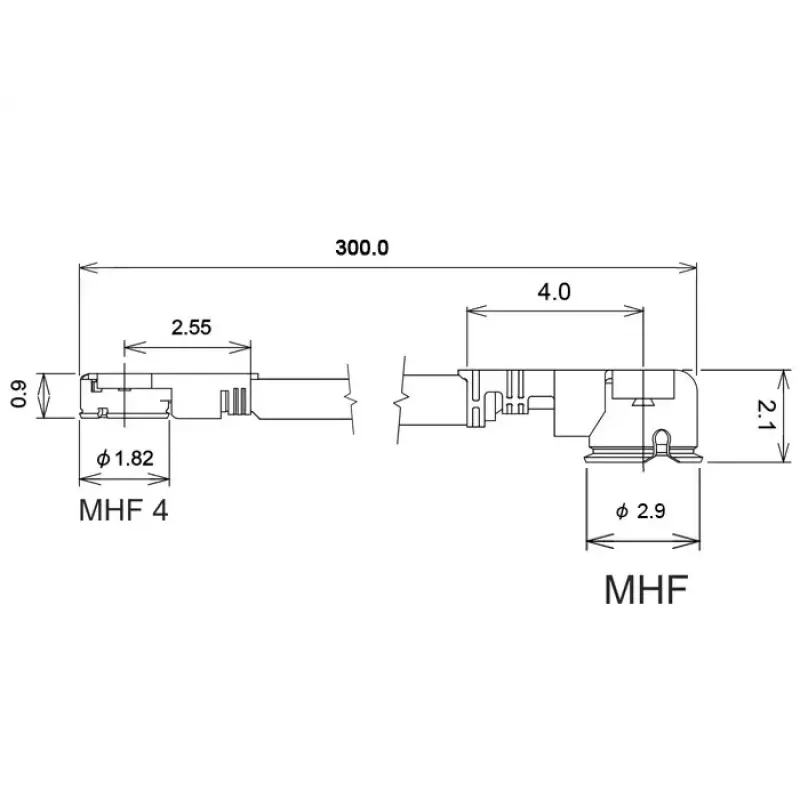 Coaxial Cable DeLOCK 89649 0.3m MHF I-PEX MHF IV HSC MXHP32