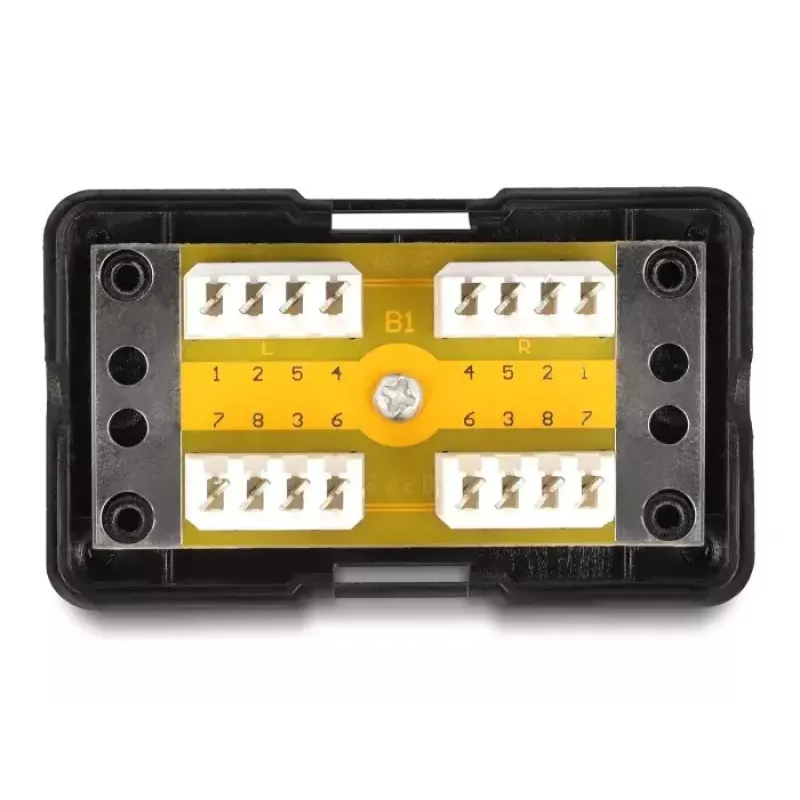 DeLOCK Network Connection Box LSA Cat.6 black Metal Plastic 41mm 69mm 26mm