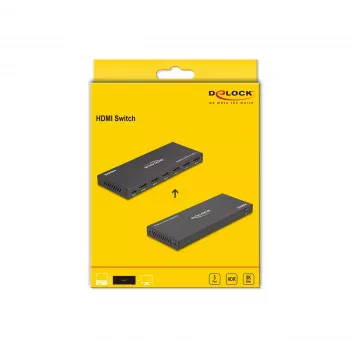 DeLOCK HDMI Switch 4 x HDMI in to 1 x HDMI out 8K 60 Hz