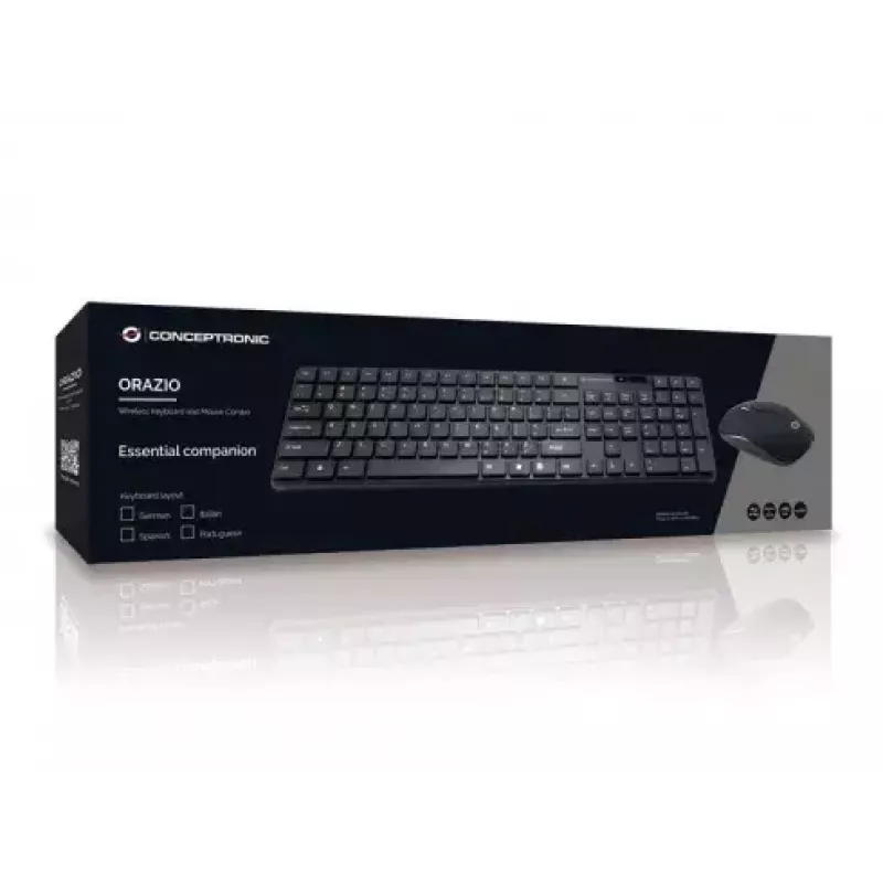 Wireless Keyboard and Mouse Conceptronic Orazio ORAZIO01ES