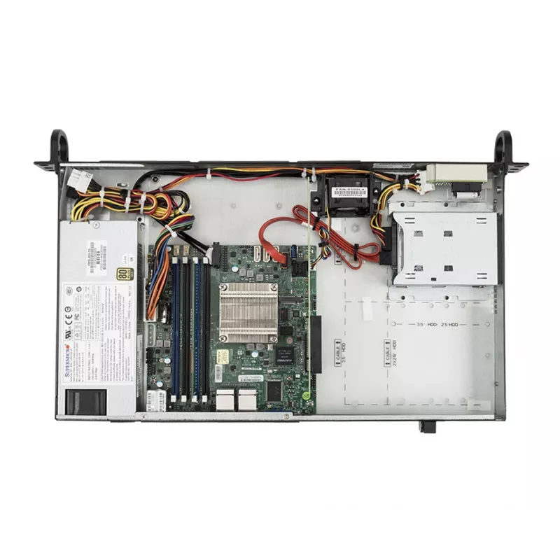 bluechip SERVERline R11201s, 2.2 GHz, C3558, 16 GB, DDR4-SDRAM, 480 GB, Rack (1U)