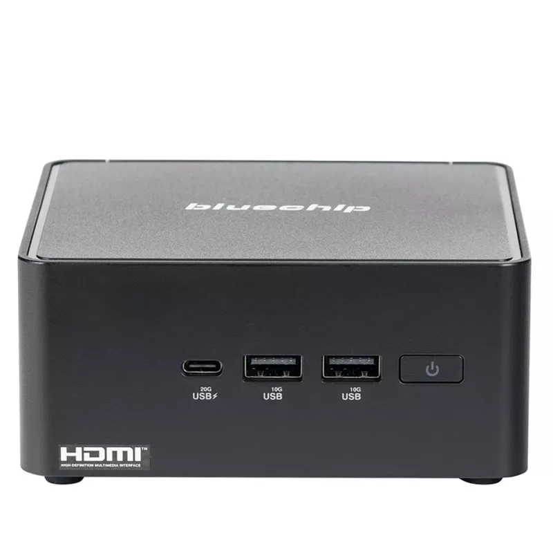 bluechip BUSINESSline M1435 Intel Core 3 100U 8 GB DDR5-SDRAM 500 GB SSD Windows 11 Pro Mini PC Black